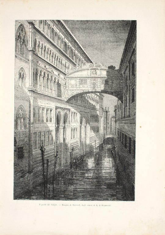 Venezia. Il ponte dei Sospiri. Stampa 1863 | Immagine Gallery 2