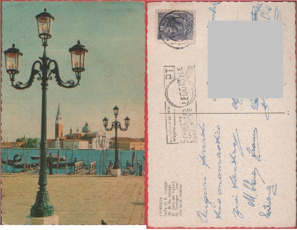 Venezia. Isola di S. Giorgio. Viaggiata | Immagine principale