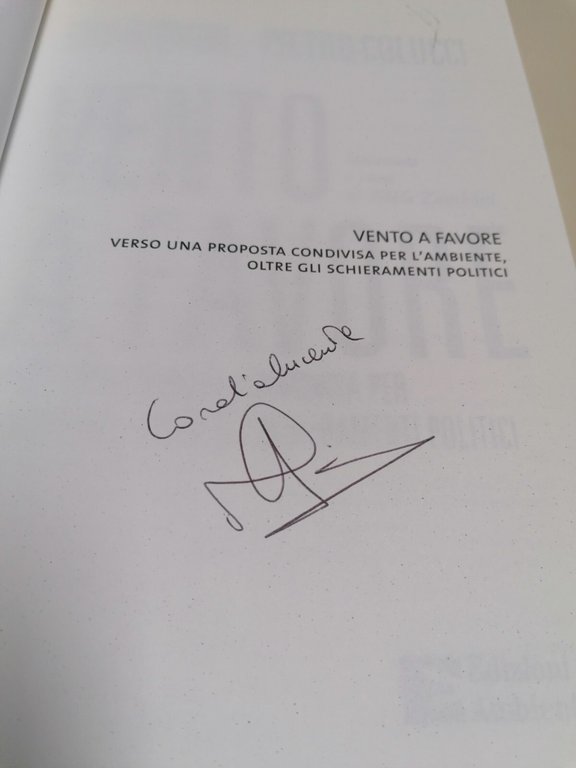 Vento A Favore Libro Ronchi Colucci Cambiamento Climatico Green Economy …