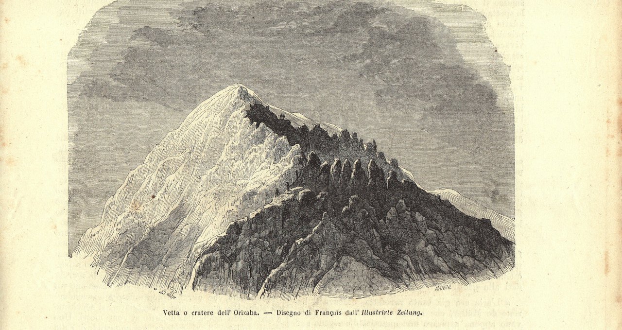 Vetta o cratere dell'Orizaba. Stampa 1863. | Immagine principale