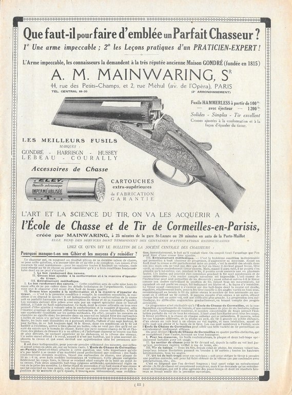 Viacroze SA / Fusils AM Mainwaring - Advertising 1924 | Immagine Gallery 2