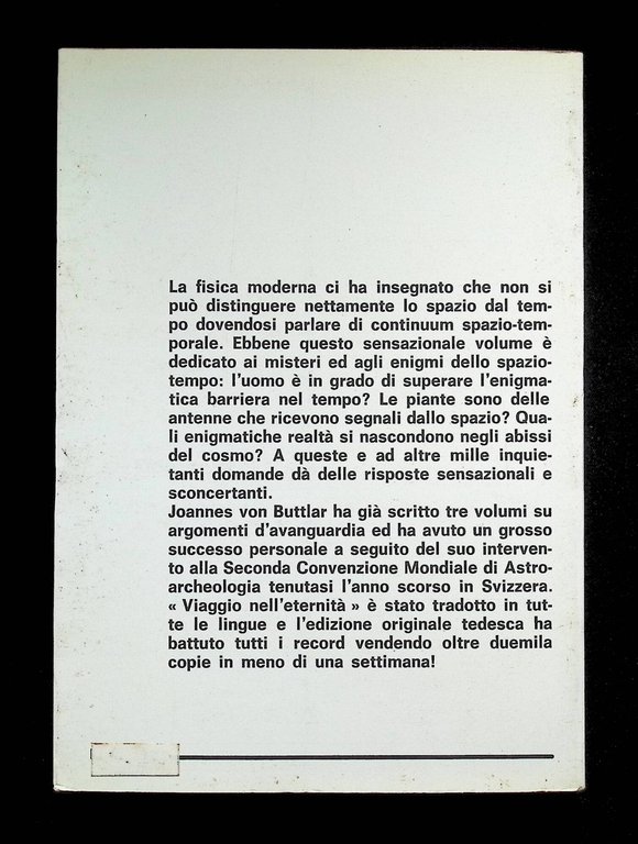 Viaggio nell'Eternità. L'uomo a mille dimensioni / proiezioni oltre l'infinito …