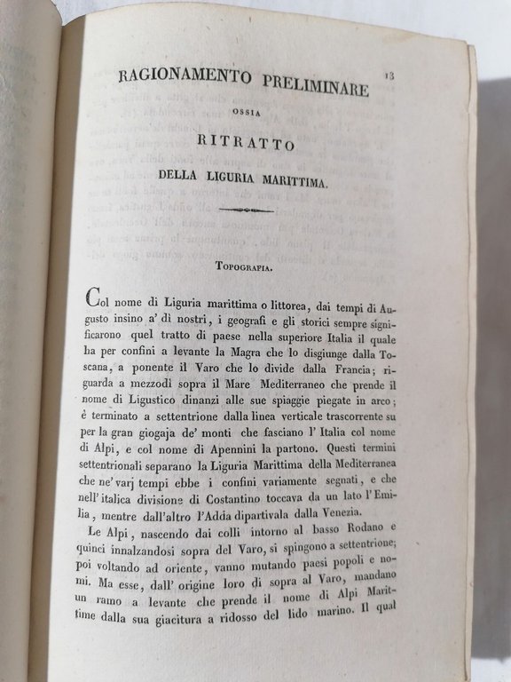 Viaggio Nella Liguria Marittima Libro Antico Davide Bertolotti 1834 Botta …