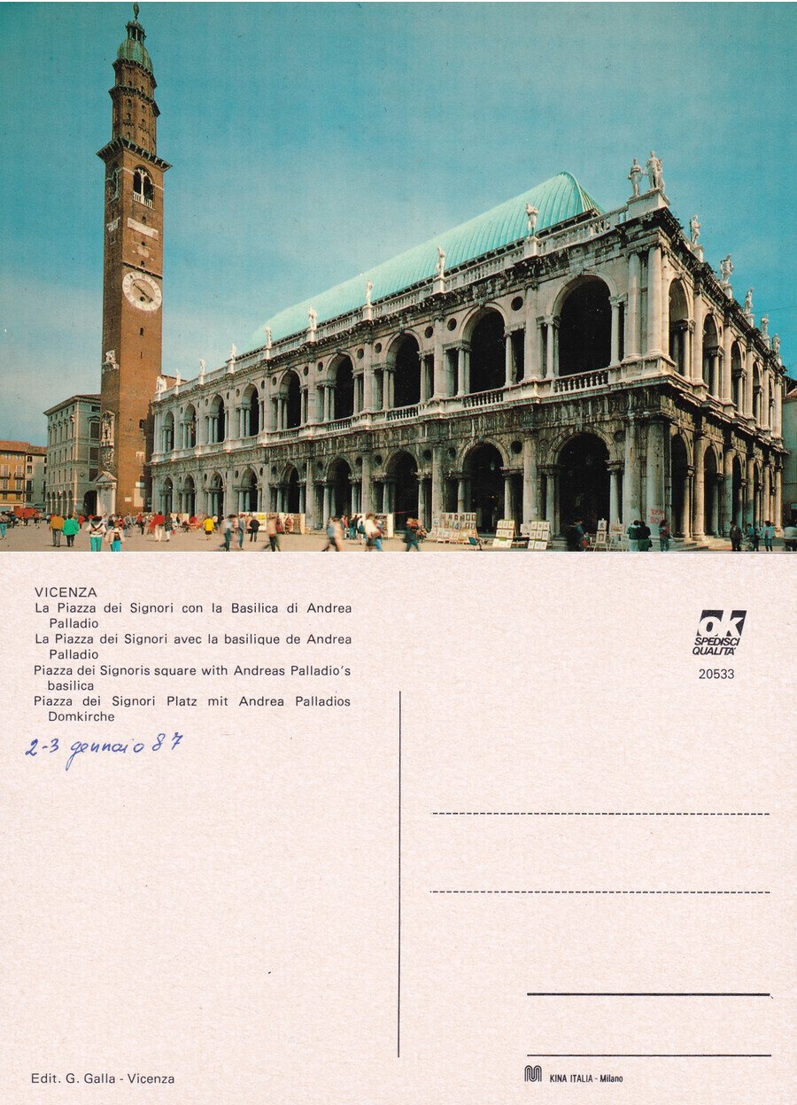 Vicenza. La piazza dei Signori con la Basilca Palladiana. Non … | Immagine principale