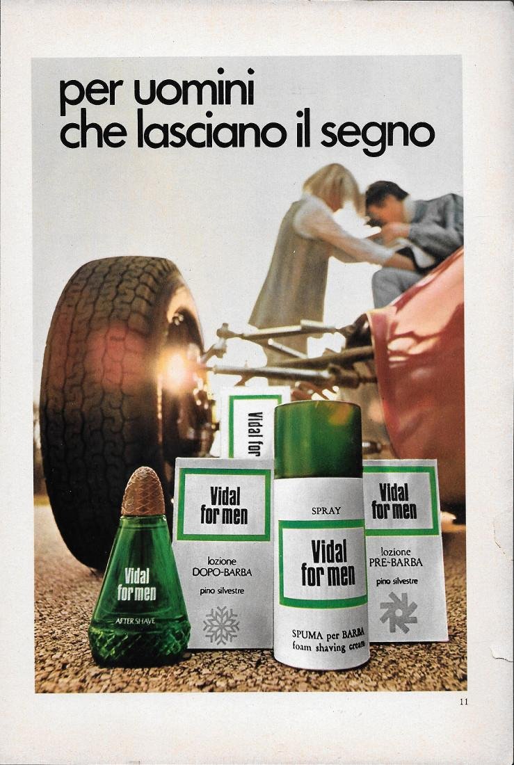 Vidal for men. Advertising 1963 | Immagine principale