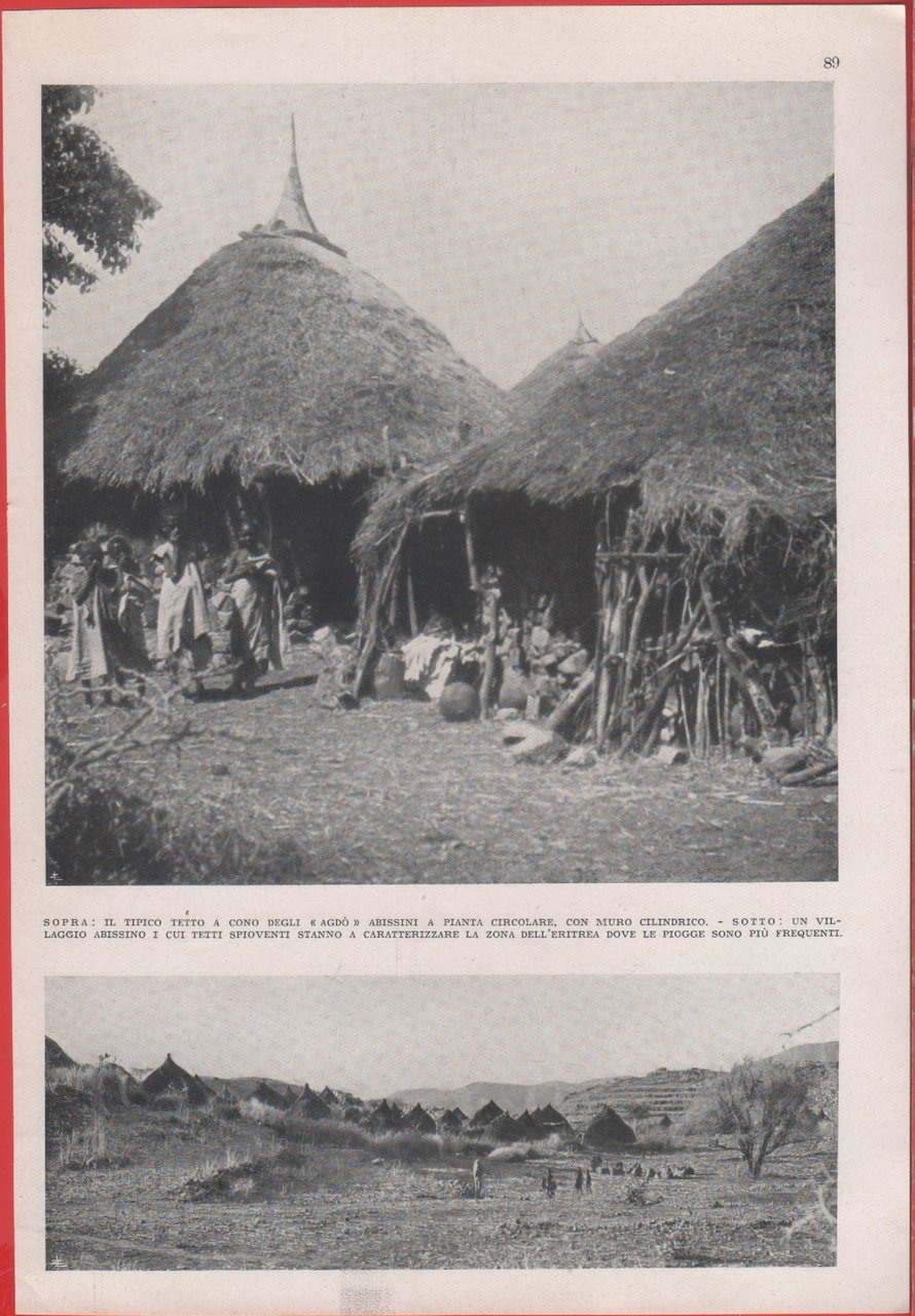 Villaggio abissino. Immagine 1937 | Immagine principale