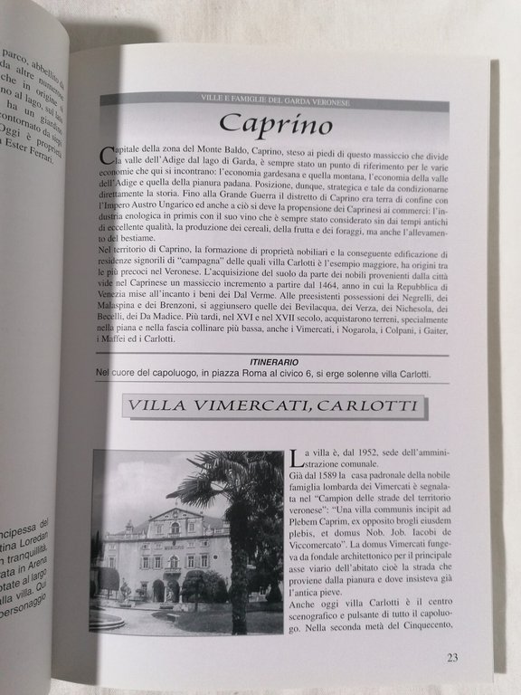 Ville e famiglie del Garda Veronese - Libro Mario Luciolli …