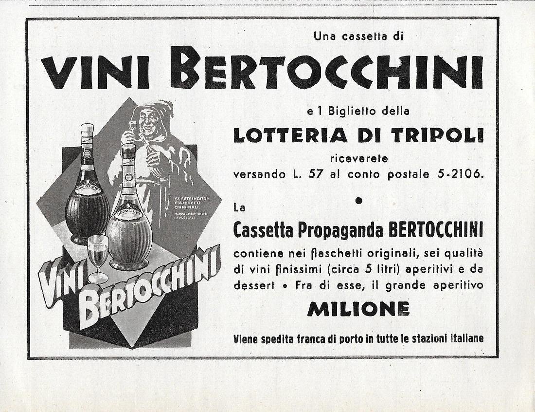 Vini Bertocchini. Advertising 1942 | Immagine principale