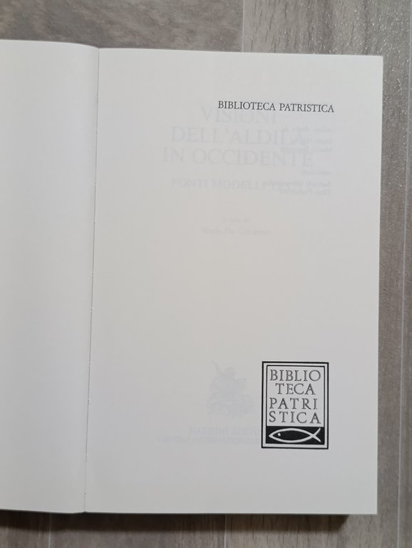 Visioni dell'aldilà in Occidente. Fonti, modelli, testi