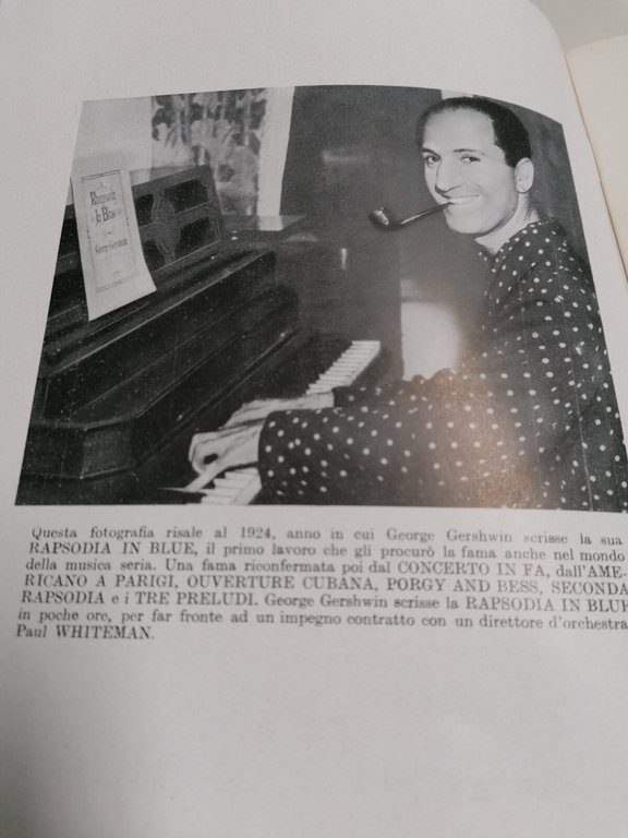 Vita di George Gershwin Libro Riccardo Morbelli Biografia Illustrata Ricordi …