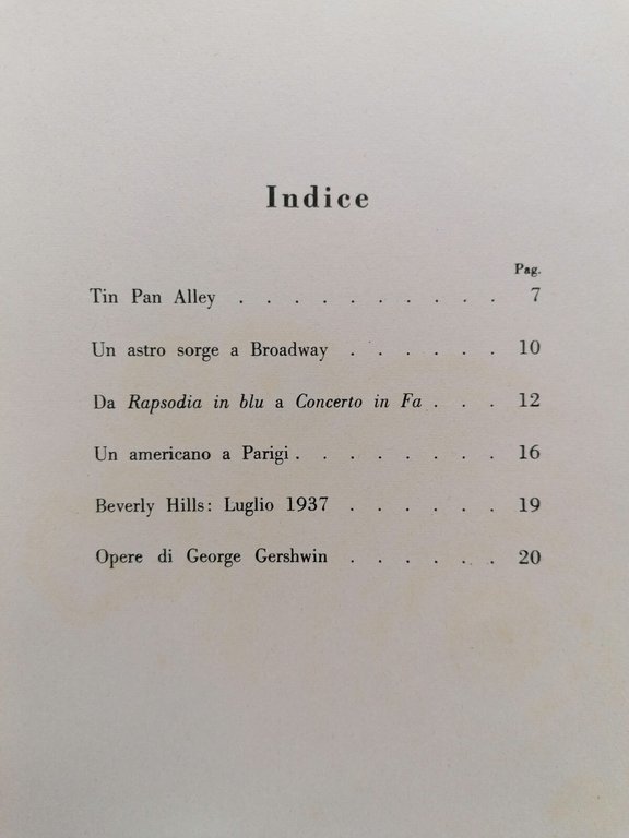 Vita di George Gershwin Libro Riccardo Morbelli Biografia Illustrata Ricordi …