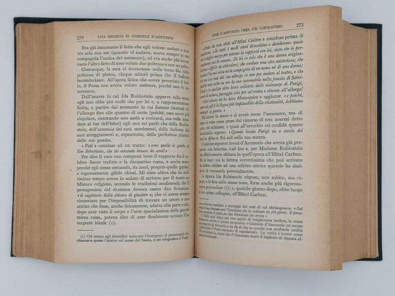 Vita Segreta Di Gabriele D'Annunzio Libro Tom Antongini 3^ Edizione …