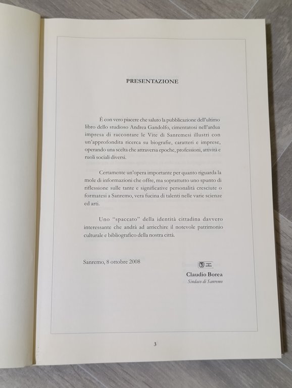 Vite di Sanremesi illustri