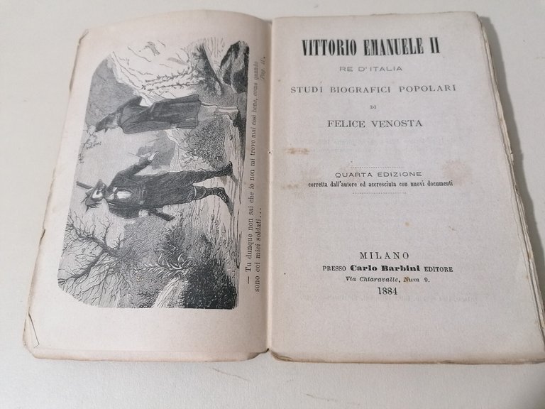 Vittorio Emanuele II Re Libro Venosta Studi Biografici Popolari Barbini …