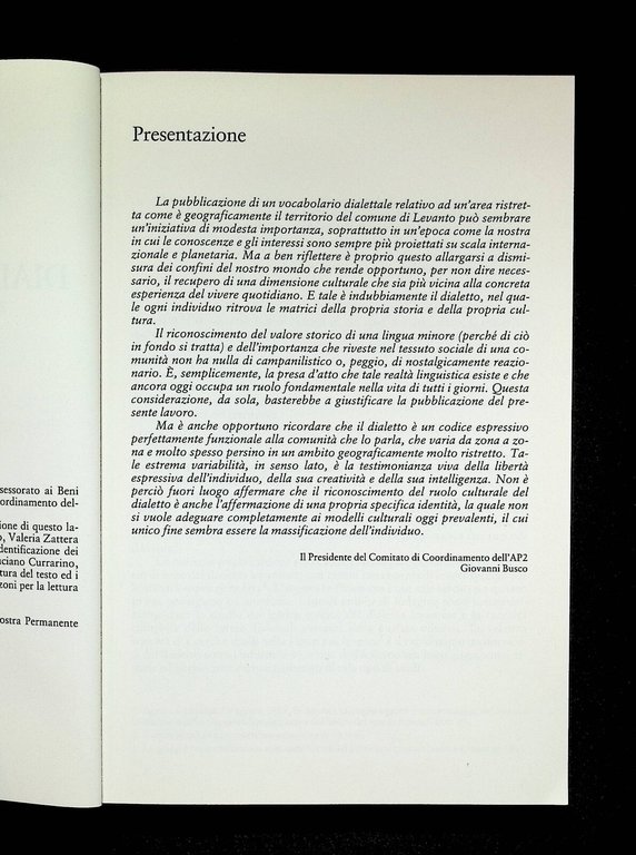 Vocabolario del Dialetto Levantese Libro Viviani Dialetto Levanto 8870583988