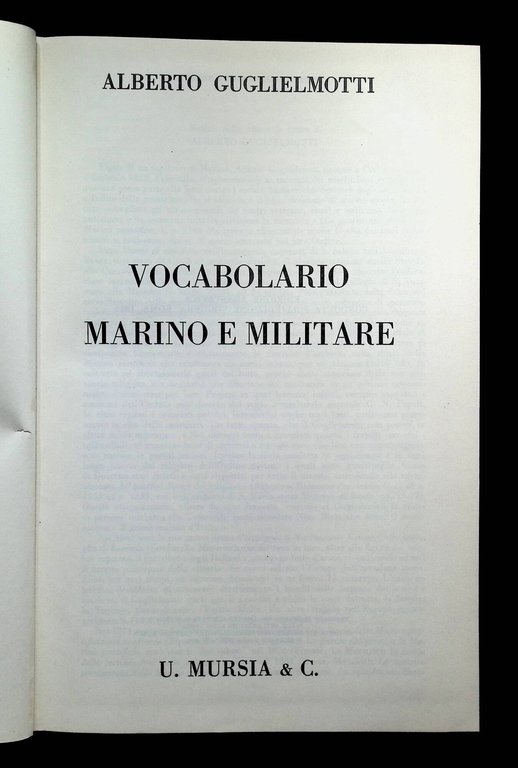 Vocabolario Marino e Militare (edizione anastatica)