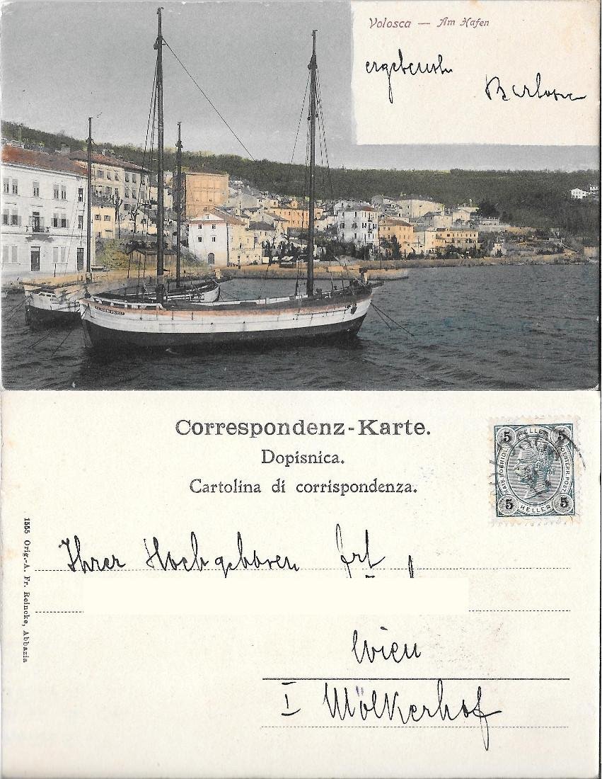 Volosca. Am Hafen. Viaggiata | Immagine principale
