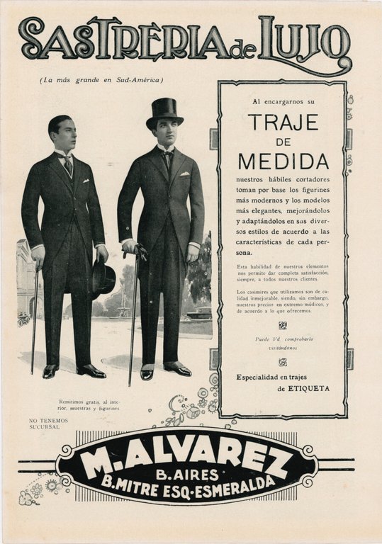 Wallace Reid actor / M. Alvarez. Sastreria de lujo. Buenos … | Immagine Gallery 2