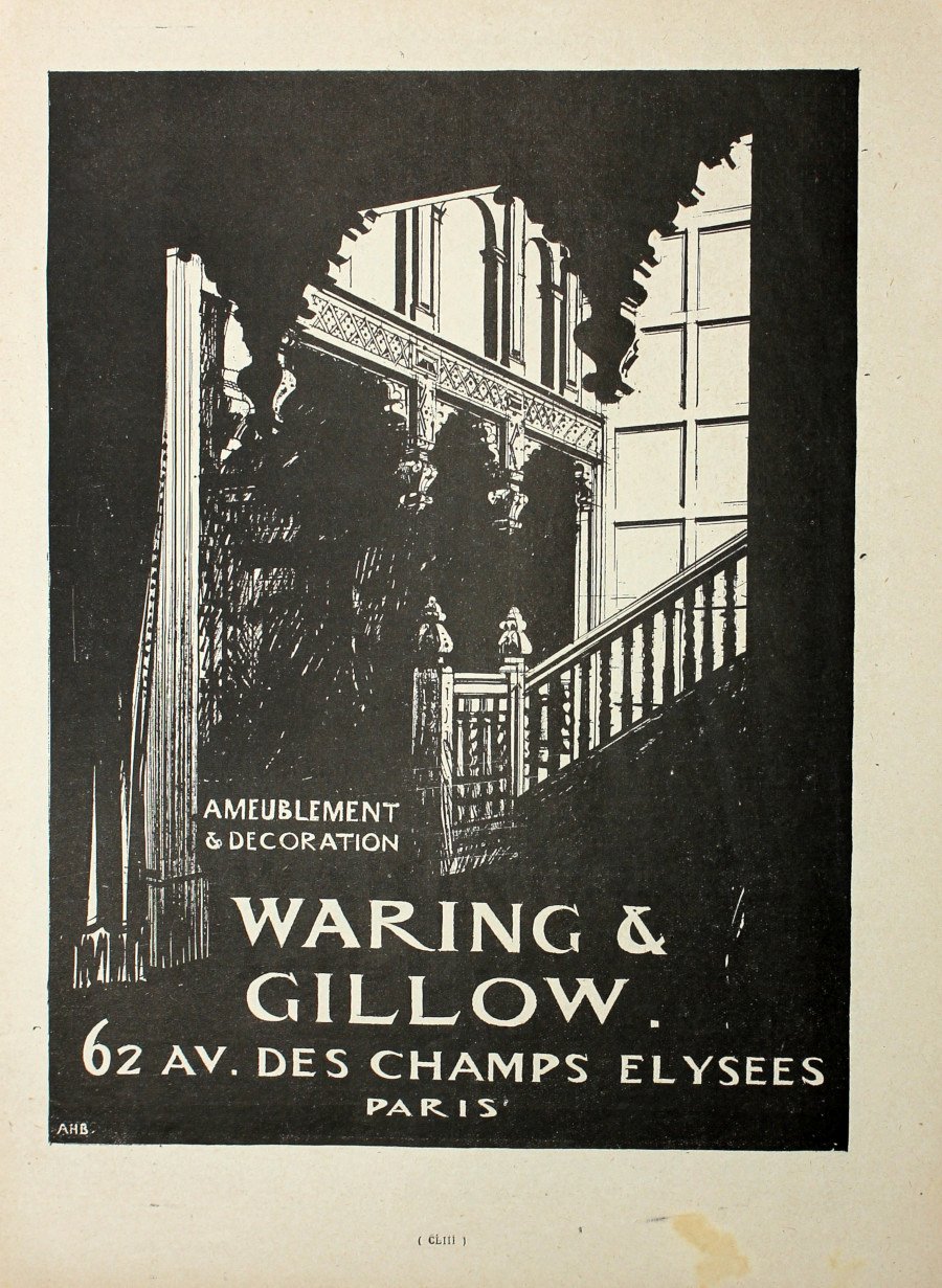 Warning &amp; Gillow. Ameublement &amp; decoration. Advertising 1927 | Immagine principale