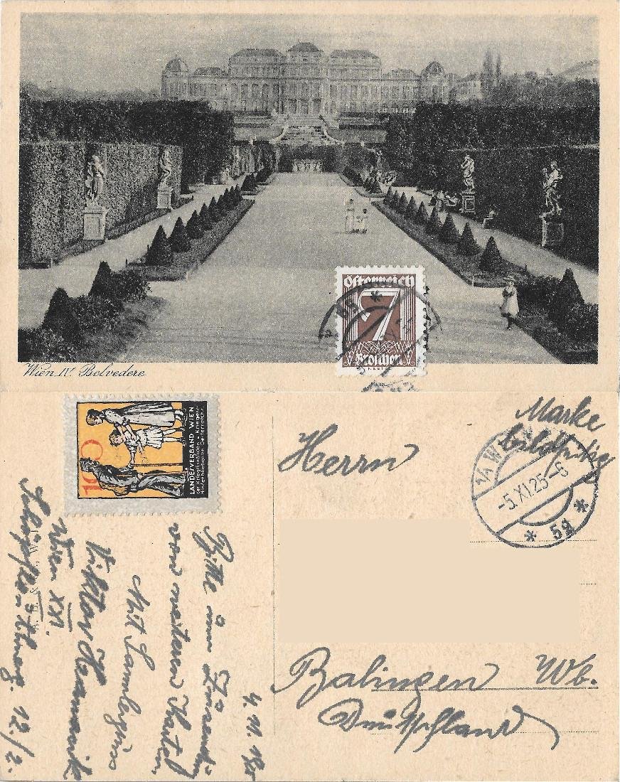 Wien, Belvedere . Viaggiata 1925 | Immagine principale