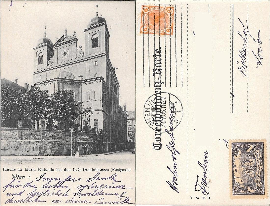 Wien, Kirche zu Maria Rotunda . Viaggiata 1905 | Immagine principale