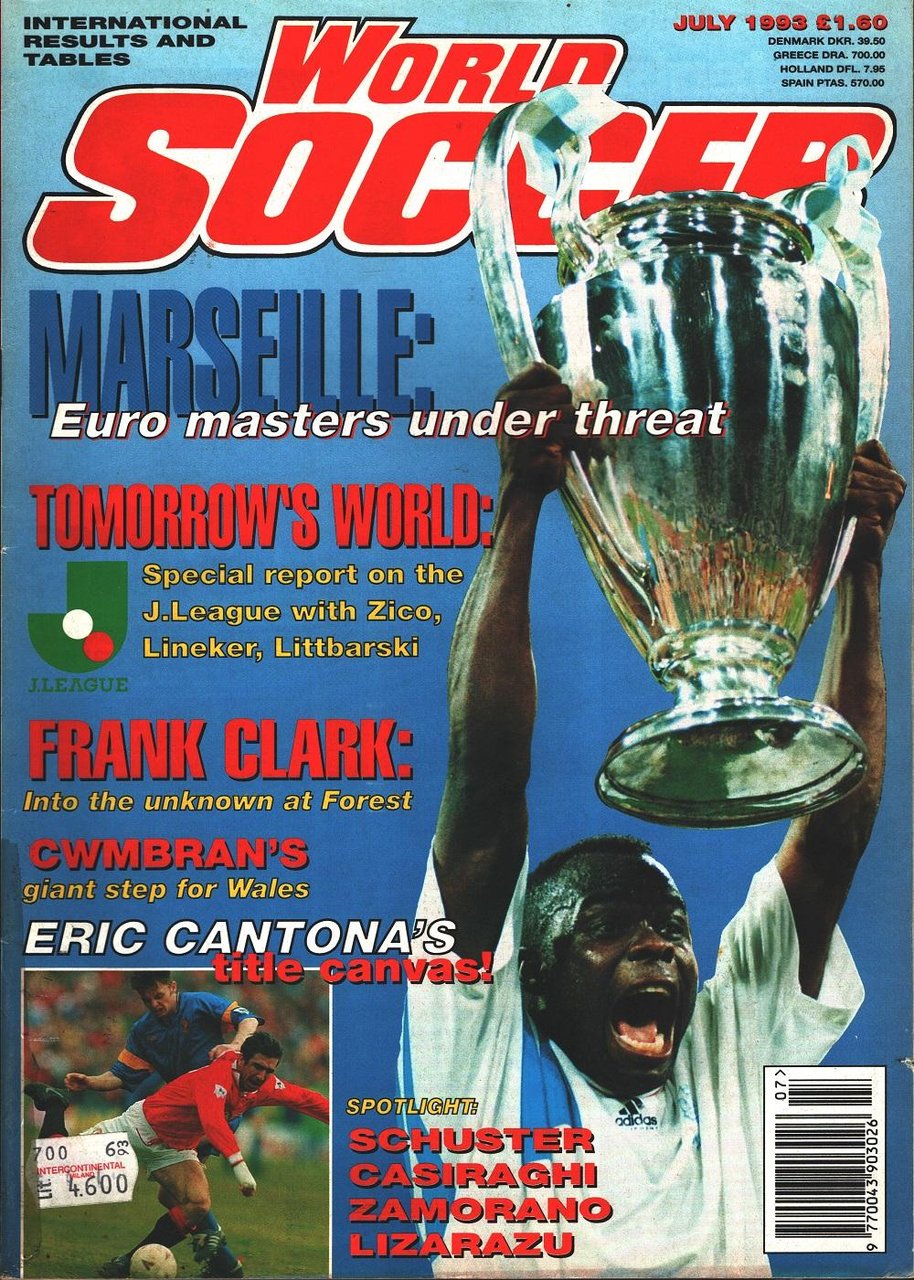 World Soccer. 1993 july. Marseille Euro masters under threat | Immagine principale