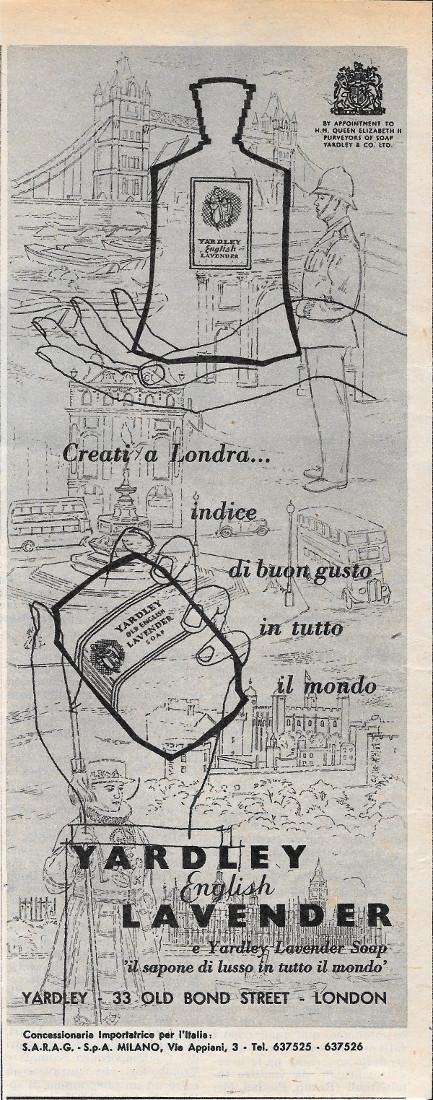 Yardley English Lavander. Advertising 1956 | Immagine principale
