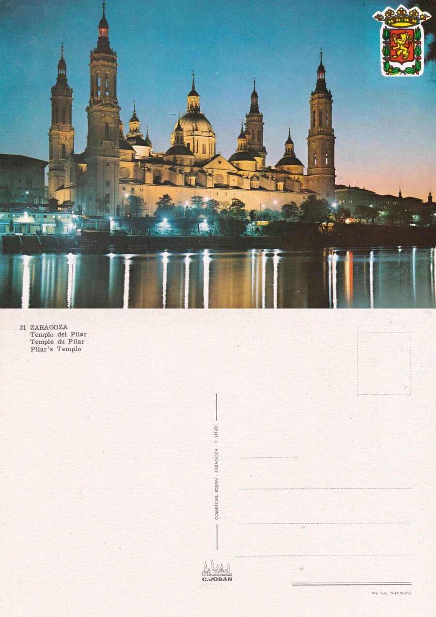 Zaragoza. Templo del Pilar - Non viaggiata | Immagine principale