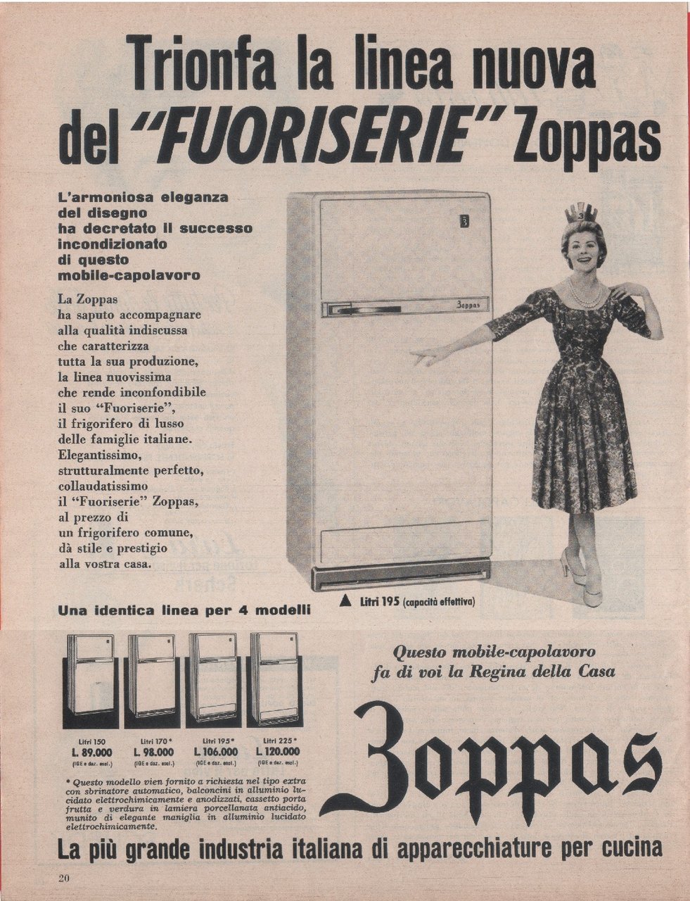 Zoppas. Advertising 1959 | Immagine principale