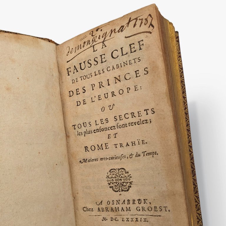 ANONYME. La fausse clef de tous les cabinets des princes … | Immagine Gallery 8
