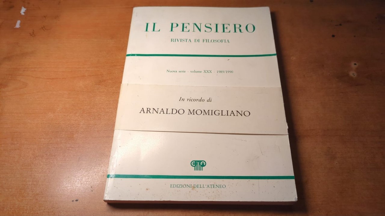 Il pensiero- Momigliano 1990 | Immagine principale