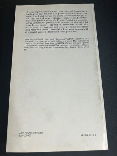 "La politica del regista" - Franco Quadri 1980 | Immagine Gallery 3