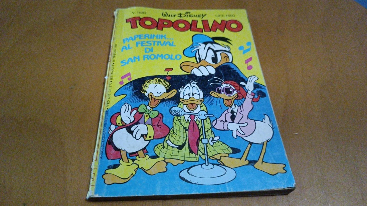 Topolino n1682 - Disney 21 febbraio 1988 | Immagine principale
