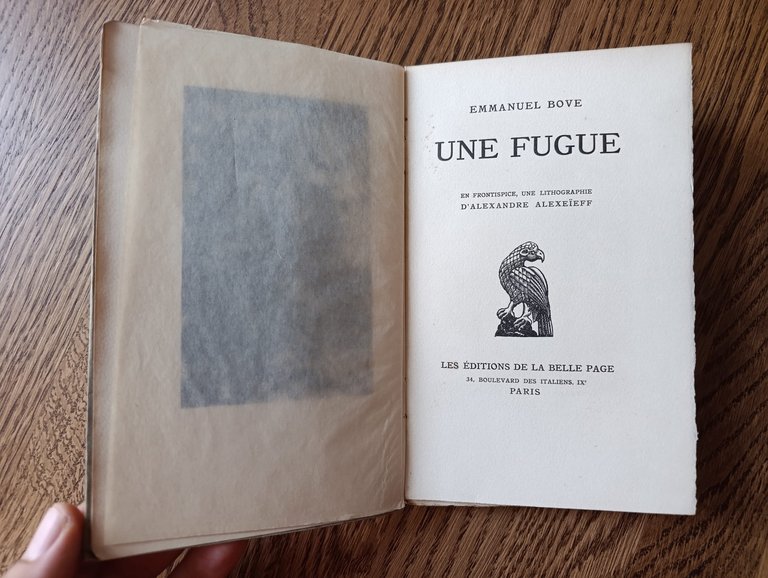 Une fugue. En frontispice, une lithographie originale d'Alexandre Alexeïff | Immagine Gallery 2