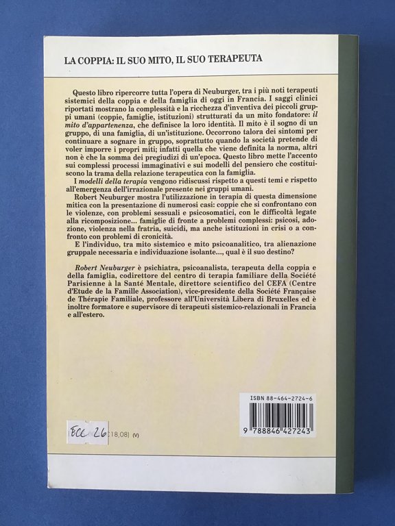 LA COPPIA: IL SUO MITO, IL SUO TERAPEUTA. UN MODELLO …