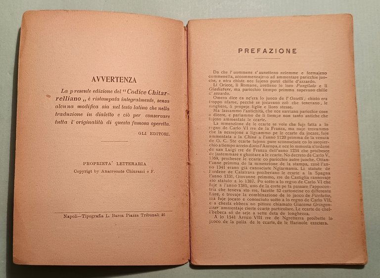 Regole per giocare e pagare nel Mediatore e Tressette. Testo …