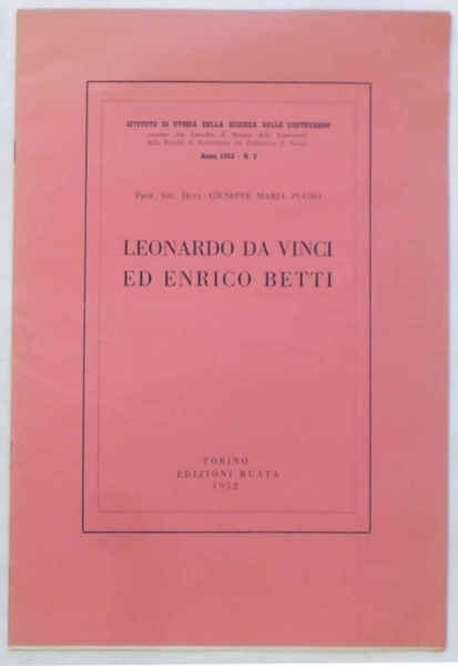 Leonardo da Vinci ed Enrico Betti.