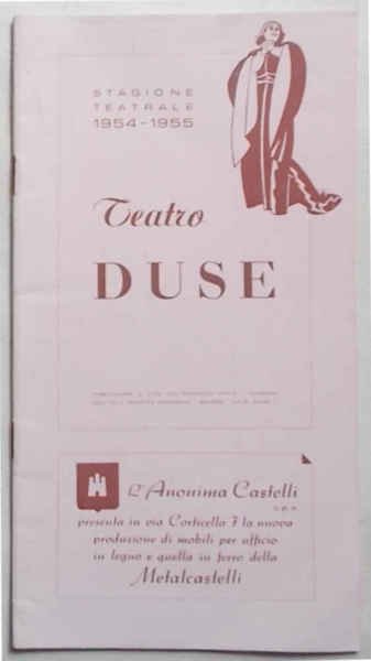 Teatro Duse. Stagione teatrale 1954-55. ("Kean genio e sregolatezza" tre … | Immagine Gallery 1