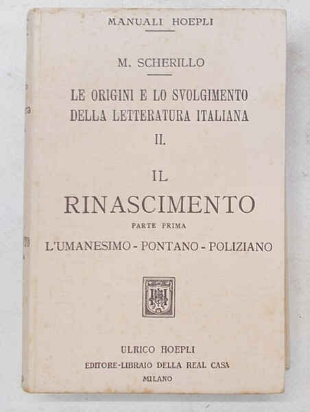 Le origini e lo svolgimento della letteratura italiana. II. Il …