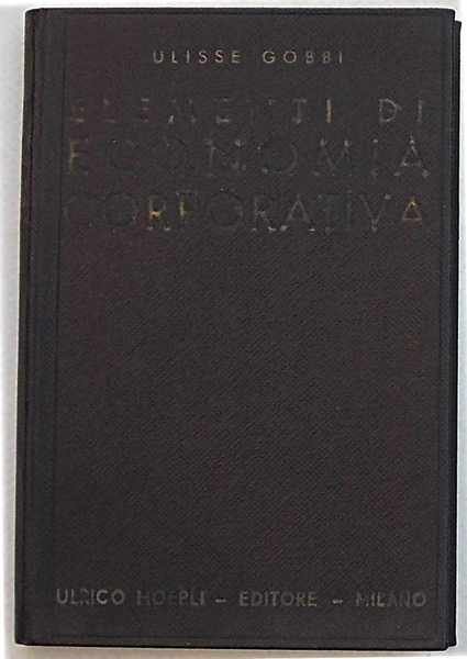 Elementi di economia corporativa.