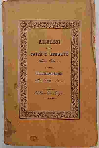 Analisi della unità d'effetto nella Pittura e della imitazione nelle …