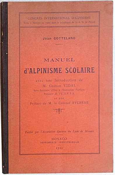 Manuel d'Alpinisme scolaire.