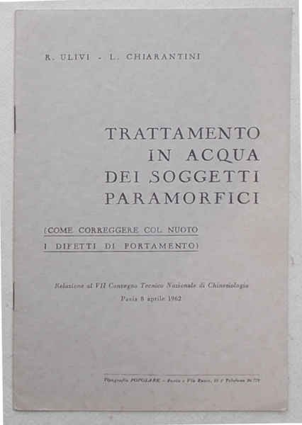 Trattamento in acqua dei soggetti paramorfici. (Come correggere col nuoto …