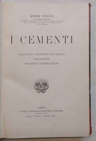 I cementi. Caratteri e proprietà dei cementi - applicazioni - …