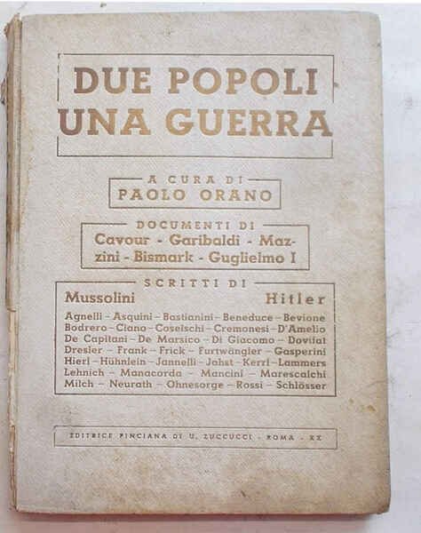 L'Asse nel pensiero dei due popoli. (Titolo in copertina: Due …