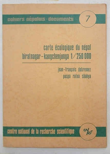 Carte écologique du Népal. Biratnagar - Kangchenjunga. 1/250.000