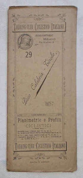 Pizzo Calabria - Tiriolo. (Planimetrie e profili ciclistici. 29)