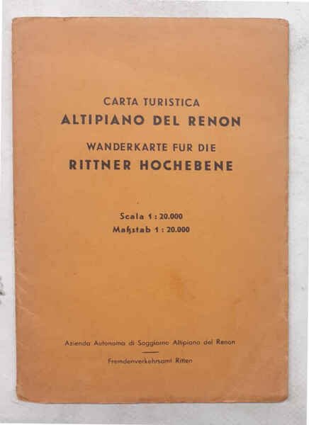 Carta turistica Altipiano del Renon. Scala 1:20.000