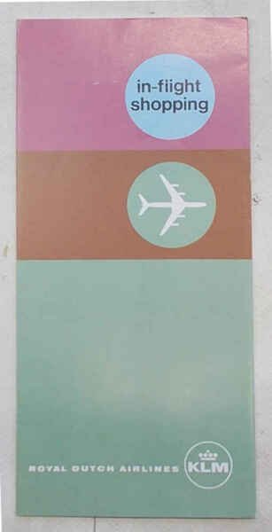 In-flight shopping. Royal Dutch Airlines. KLM.