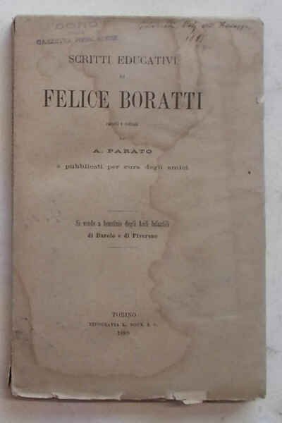 Scritti educativi di Felice Boratti.